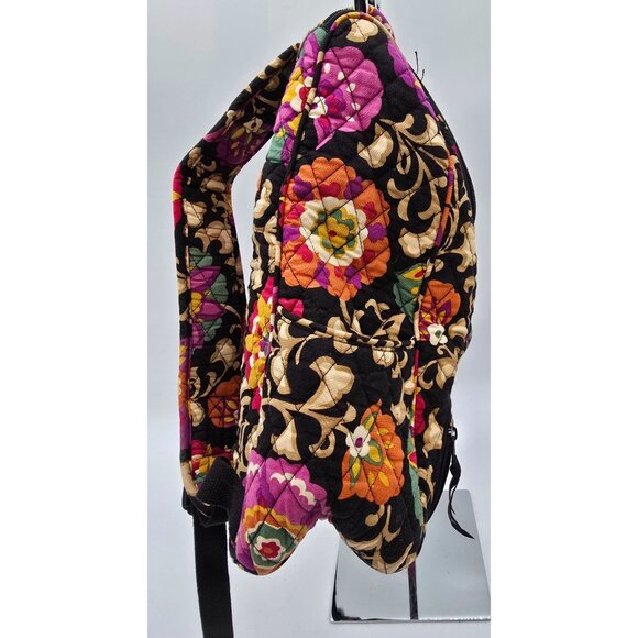Vera Bradley Quilted Floral Backpack With Pockets & Adjustable Straps - Picture 2 of 10